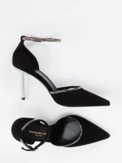 Konstantin Starke – Pumps aus Veloursleder schwarz