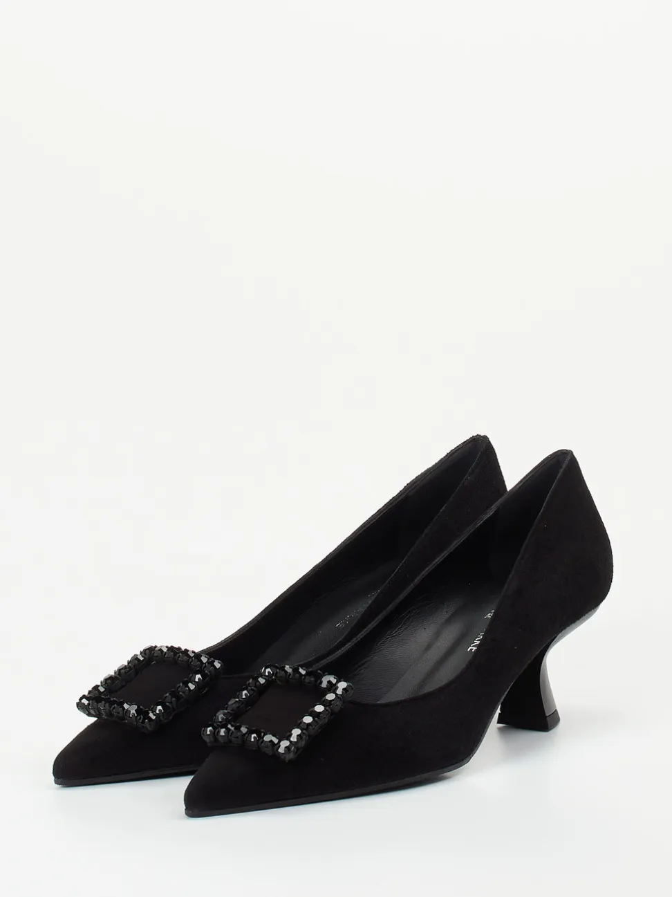 Konstantin Starke – Pumps aus Veloursleder in Schwarz