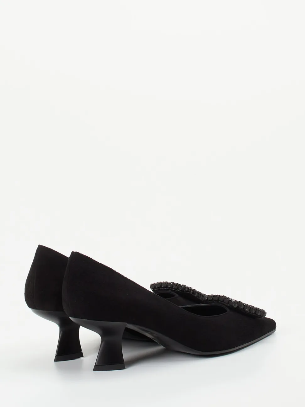 Konstantin Starke – Pumps aus Veloursleder in Schwarz