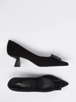 Konstantin Starke – Pumps aus Veloursleder in Schwarz