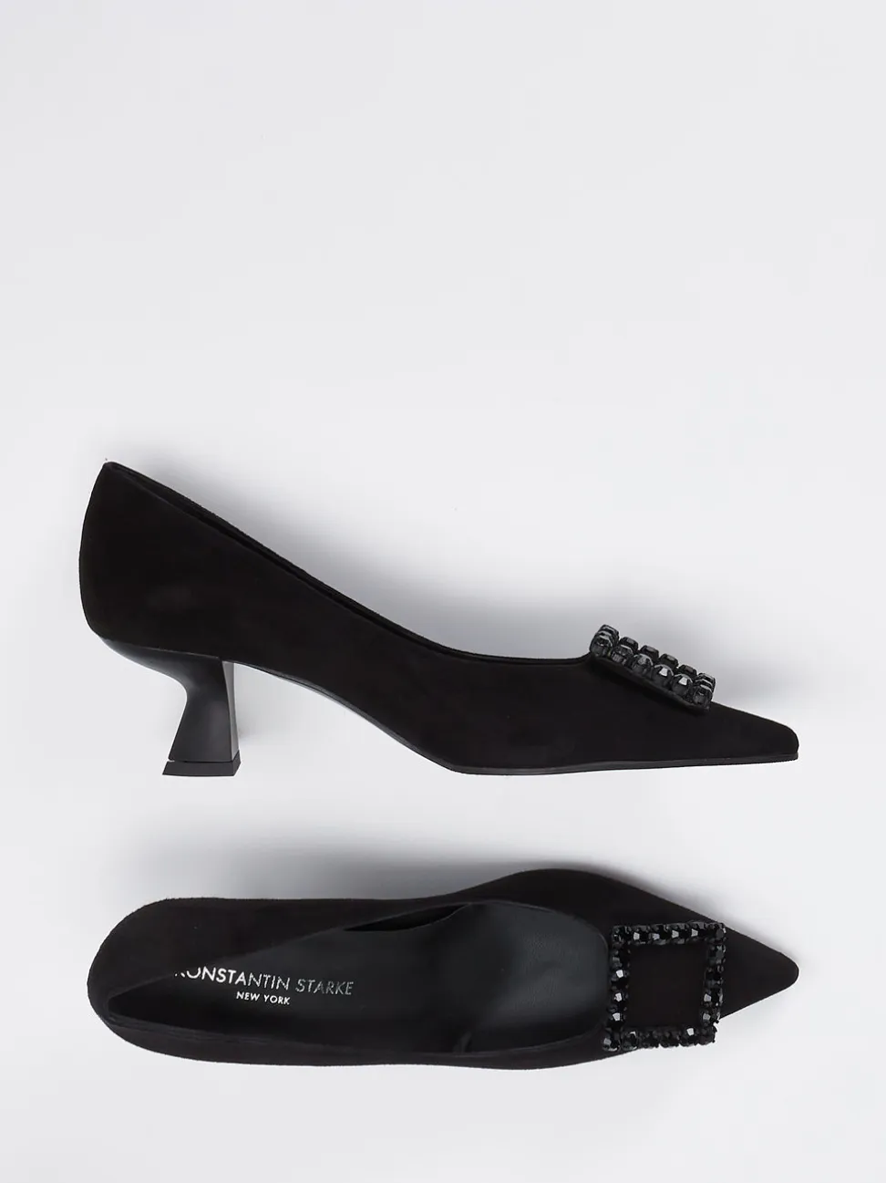 Konstantin Starke – Pumps aus Veloursleder in Schwarz