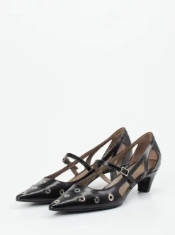 Konstantin Starke – Pumps aus Hochglanzleder schwarz