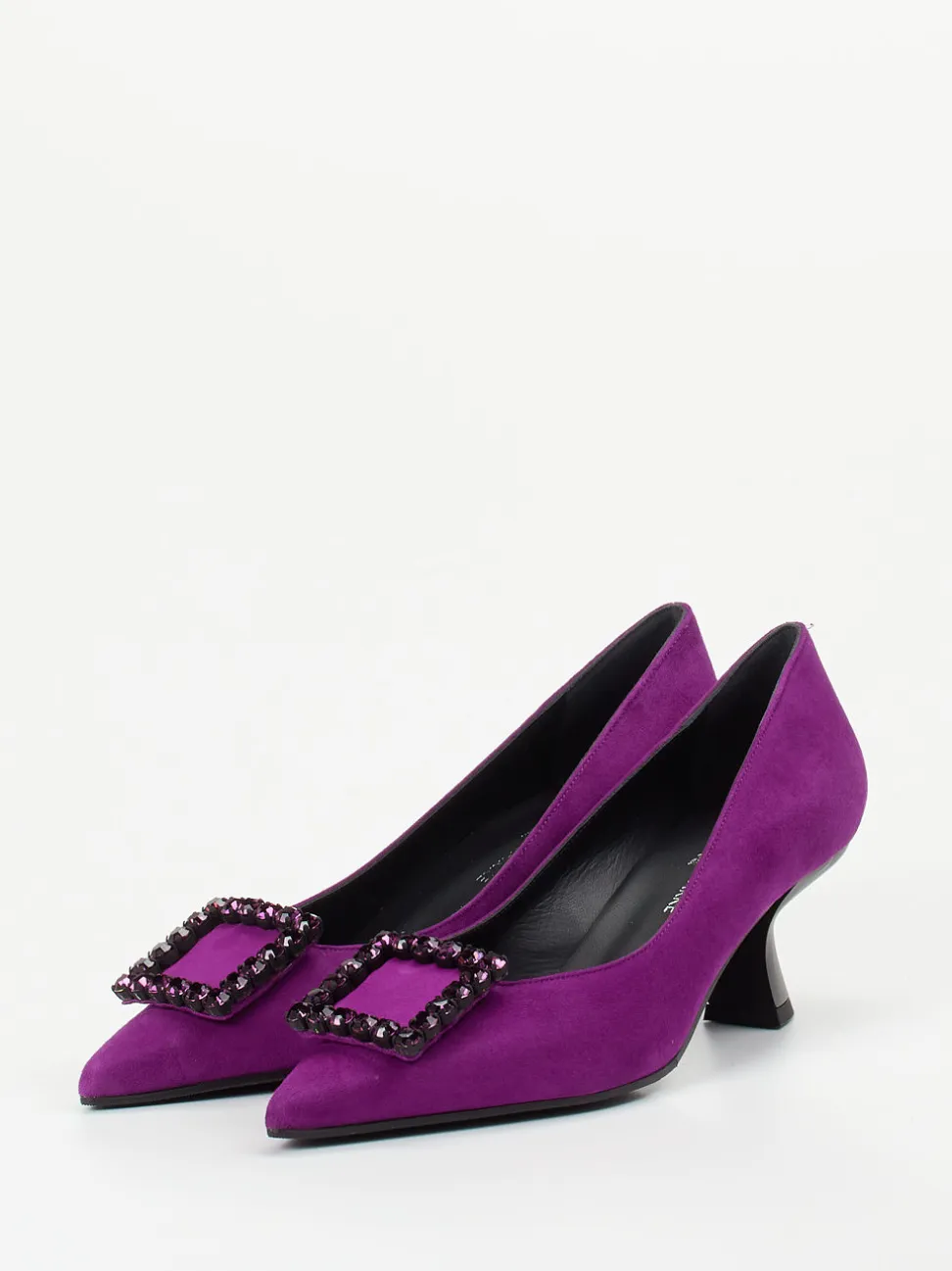 Konstantin Starke – Pumps aus Veloursleder Violett