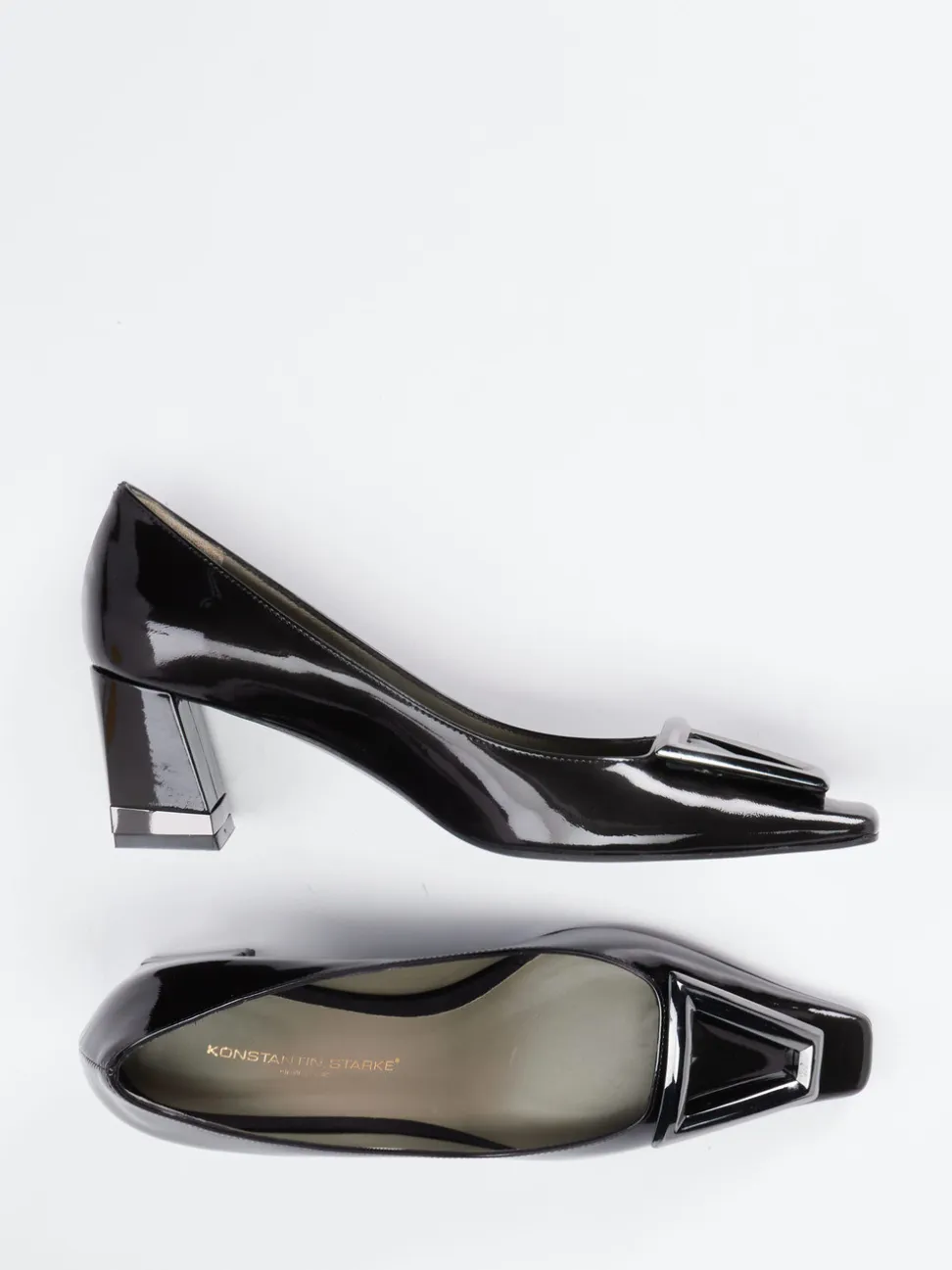 Konstantin Starke – Pumps aus Lackleder Schwarz