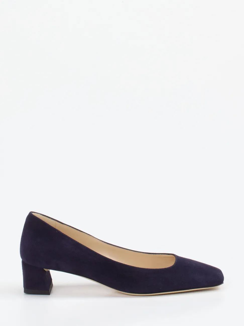 Konstantin Starke – Pumps aus Veloursleder Dunkelblau