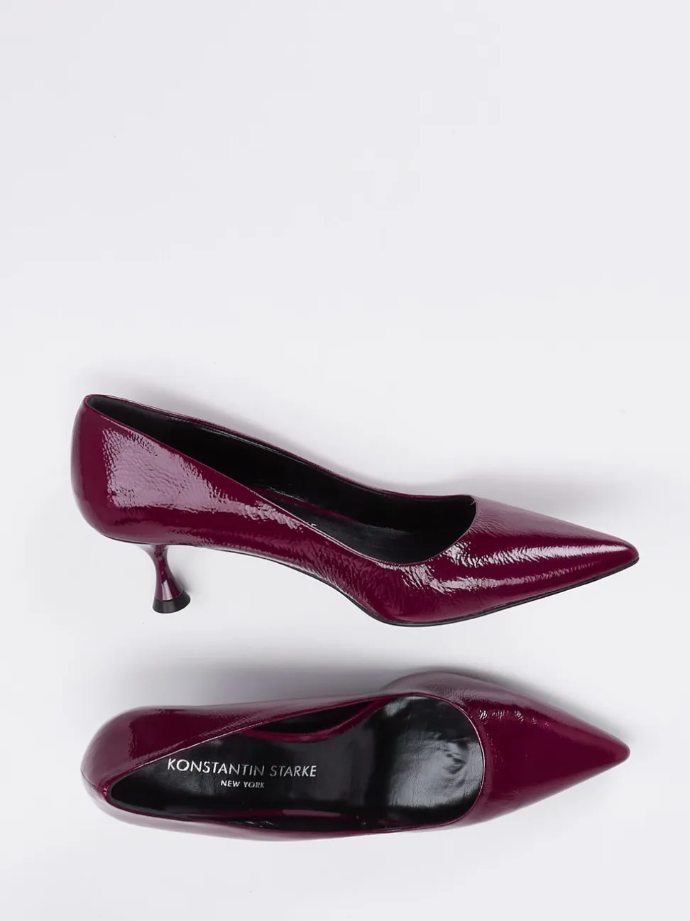 Konstantin Starke – Pumps aus Lackleder in Bordeaux