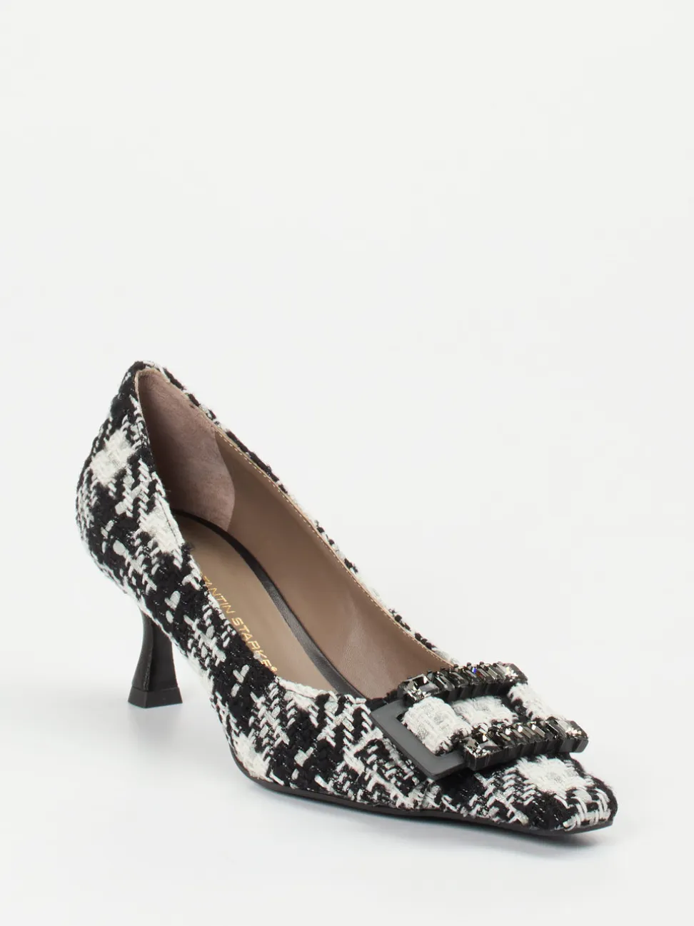 Konstantin Starke – Pumps aus Bouclé-Textil schwarz