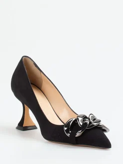 Konstantin Starke – Pumps aus Veloursleder Schwarz