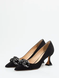 Konstantin Starke – Pumps aus Veloursleder Schwarz