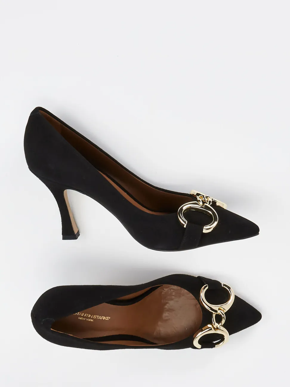Konstantin Starke – Pumps aus Veloursleder Schwarz