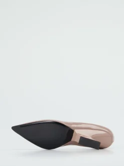 Konstantin Starke – Pumps aus Lackleder Rosébeige