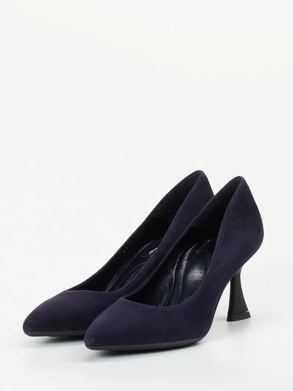 Konstantin Starke – Pumps aus Veloursleder tiefdunkelblau