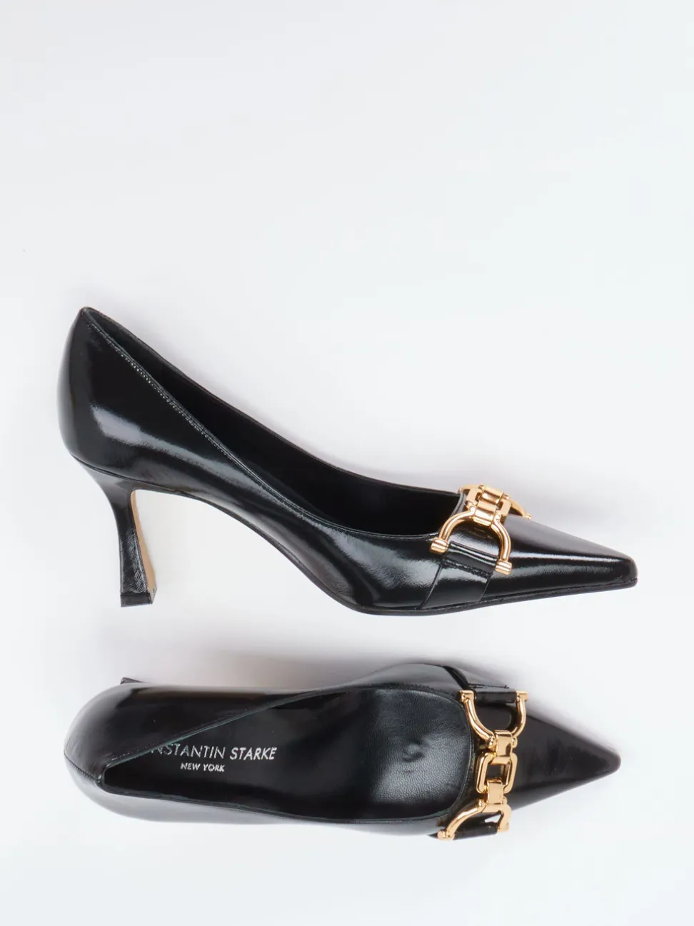 Konstantin Starke – Pumps aus Lackleder Schwarz
