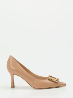 Konstantin Starke – Pumps aus Lammleder beigebraun