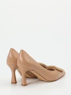 Konstantin Starke – Pumps aus Lammleder beigebraun