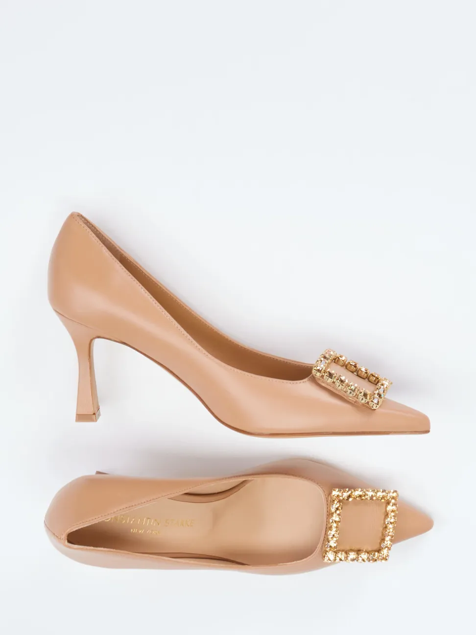 Konstantin Starke – Pumps aus Lammleder beigebraun