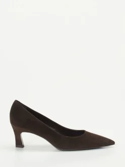 Konstantin Starke – Pumps aus Veloursleder Dunkelbraun