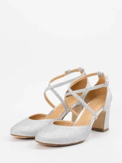 Konstantin Starke – Pumps aus Metallic mit Glitzerfinish