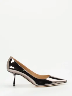 Konstantin Starke – Pumps aus Metallicleder Anthrazit