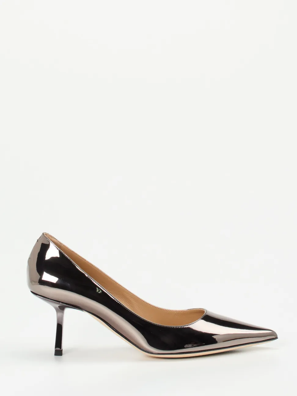 Konstantin Starke – Pumps aus Metallicleder Anthrazit