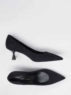 Konstantin Starke – Pumps aus Veloursleder in Blau
