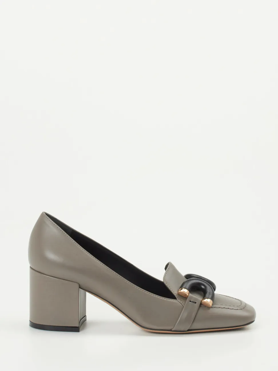 Konstantin Starke – Pumps aus Kalbleder Steingrau