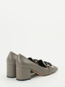 Konstantin Starke – Pumps aus Kalbleder Steingrau