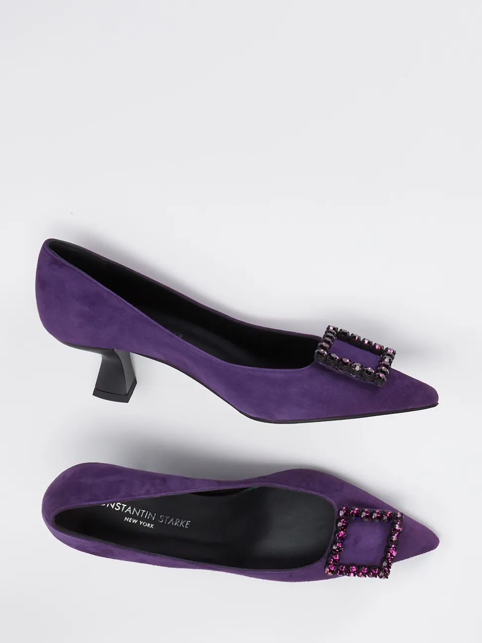 Konstantin Starke – Pumps aus Veloursleder Violett