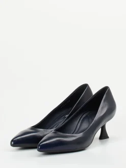 Konstantin Starke – Pumps aus Lammleder in Dunkelblau