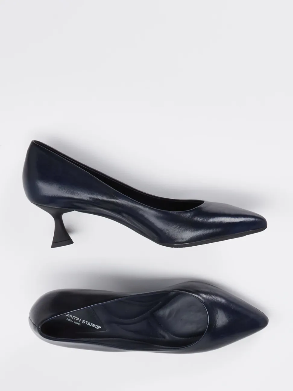 Konstantin Starke – Pumps aus Lammleder in Dunkelblau