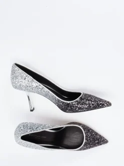 Konstantin Starke – Pumps aus Metallicleder in Silber