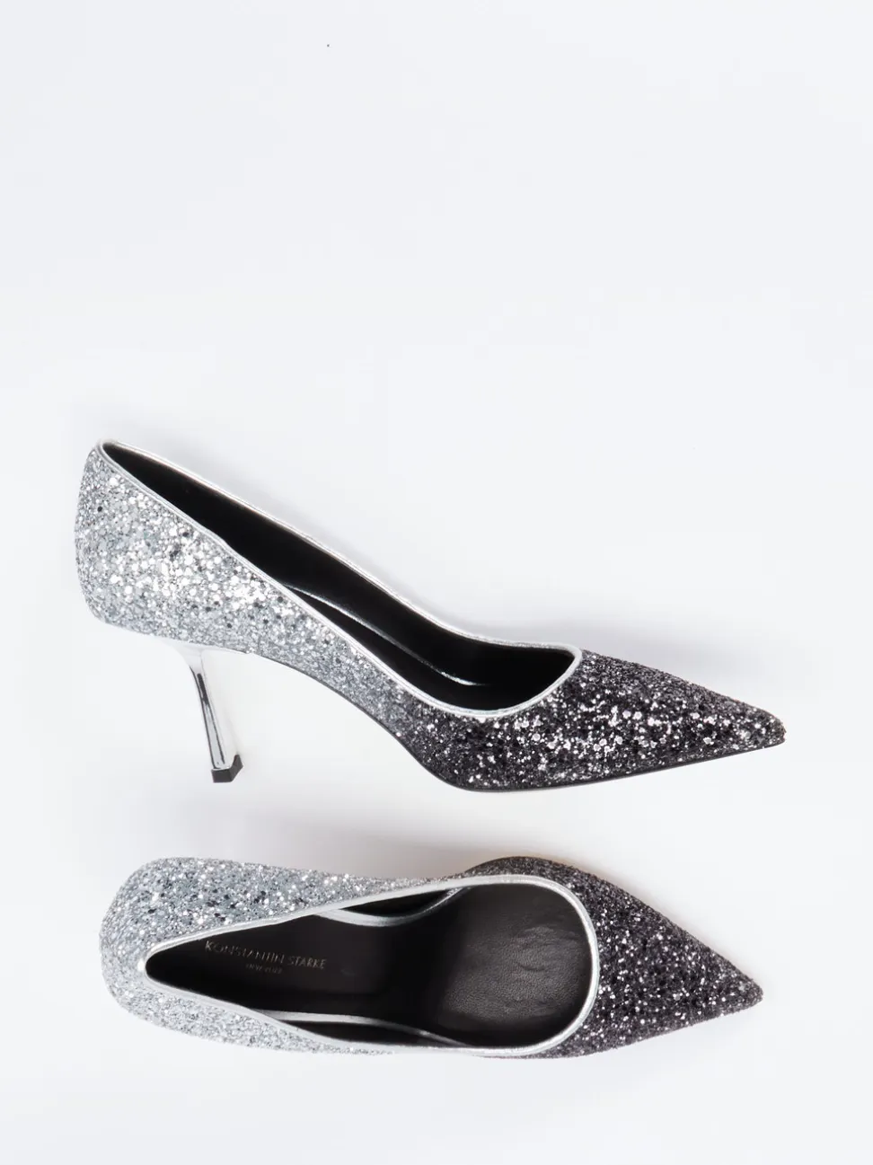 Konstantin Starke – Pumps aus Metallicleder in Silber