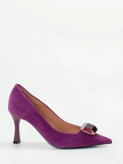 Konstantin Starke – Pumps aus Veloursleder Violett
