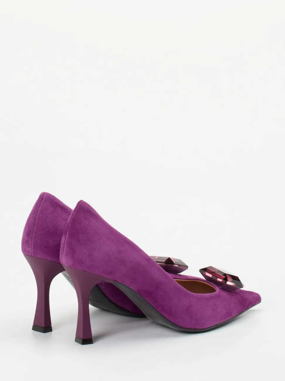 Konstantin Starke – Pumps aus Veloursleder Violett