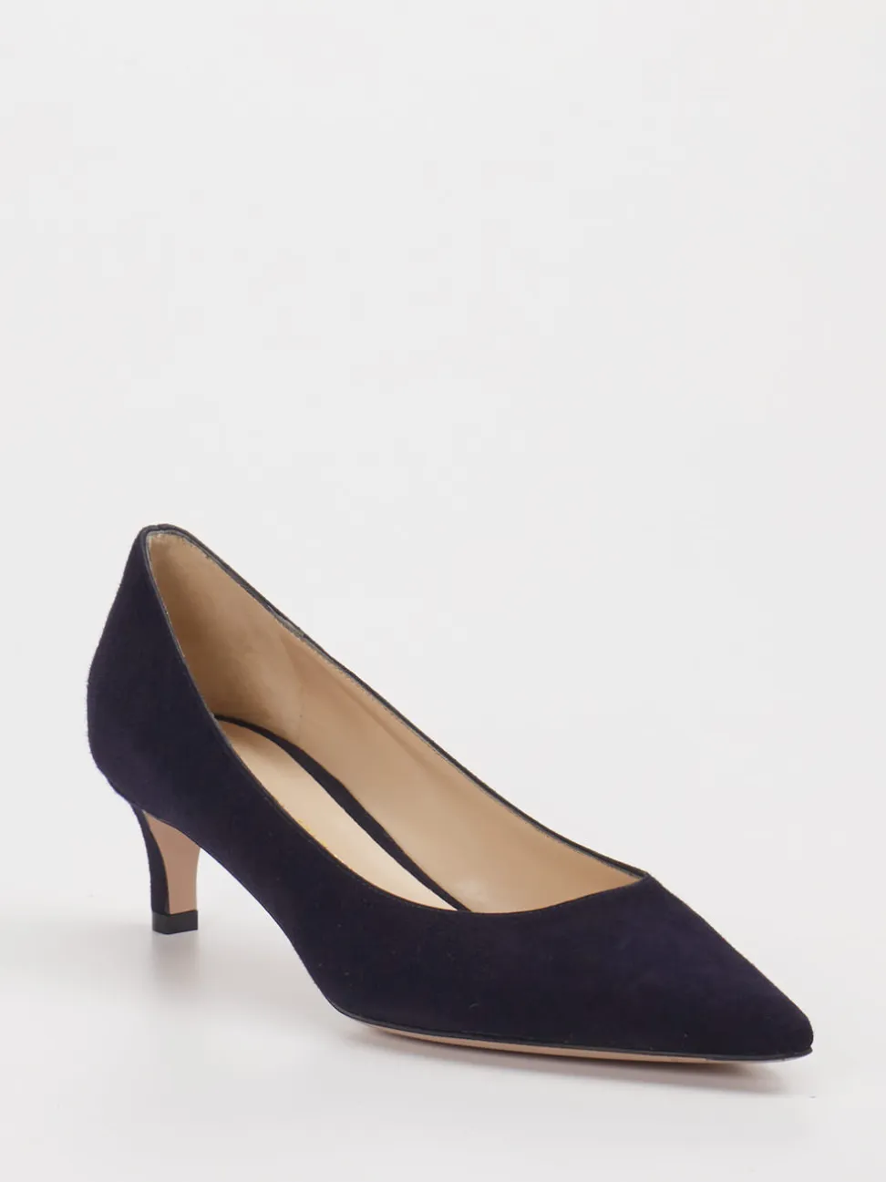 Konstantin Starke – Pumps aus Veloursleder Dunkelblau
