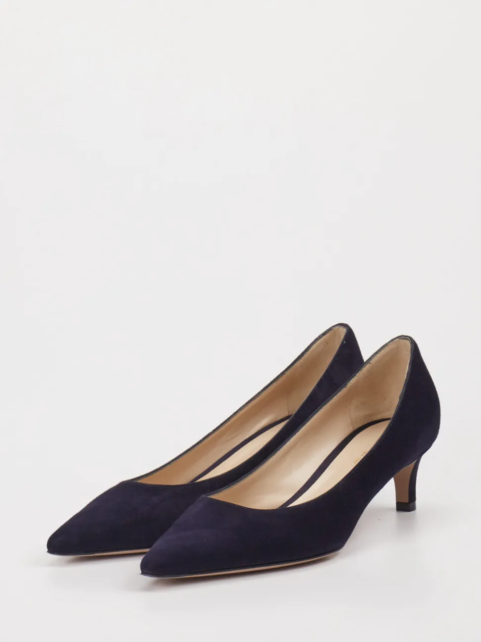 Konstantin Starke – Pumps aus Veloursleder Dunkelblau