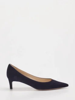 Konstantin Starke – Pumps aus Veloursleder Dunkelblau