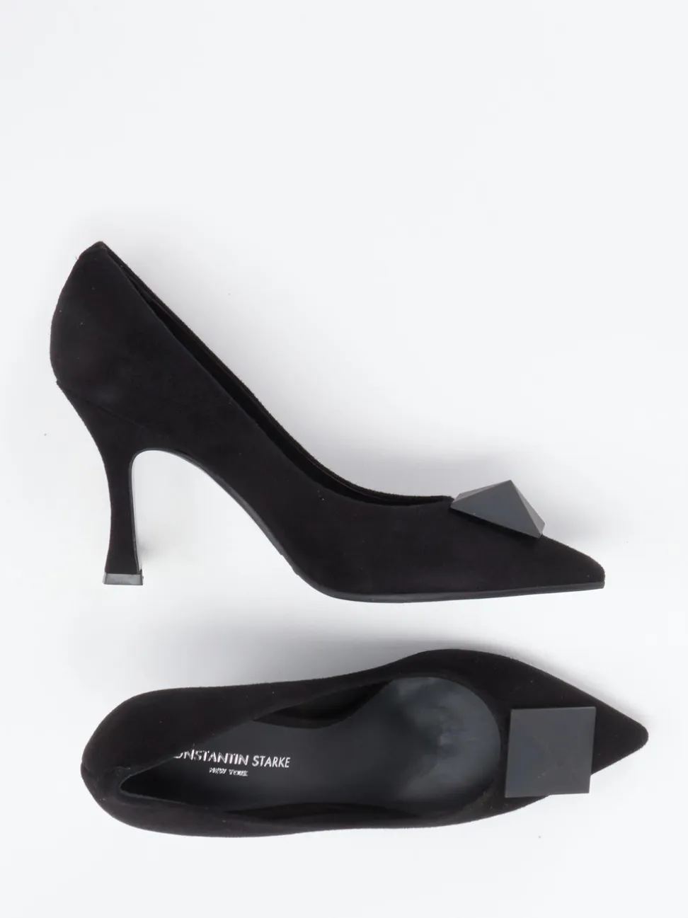 Konstantin Starke – Pumps aus Veloursleder Schwarz