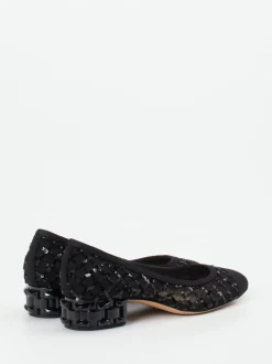 Konstantin Starke – Pumps aus Textil in Schwarz
