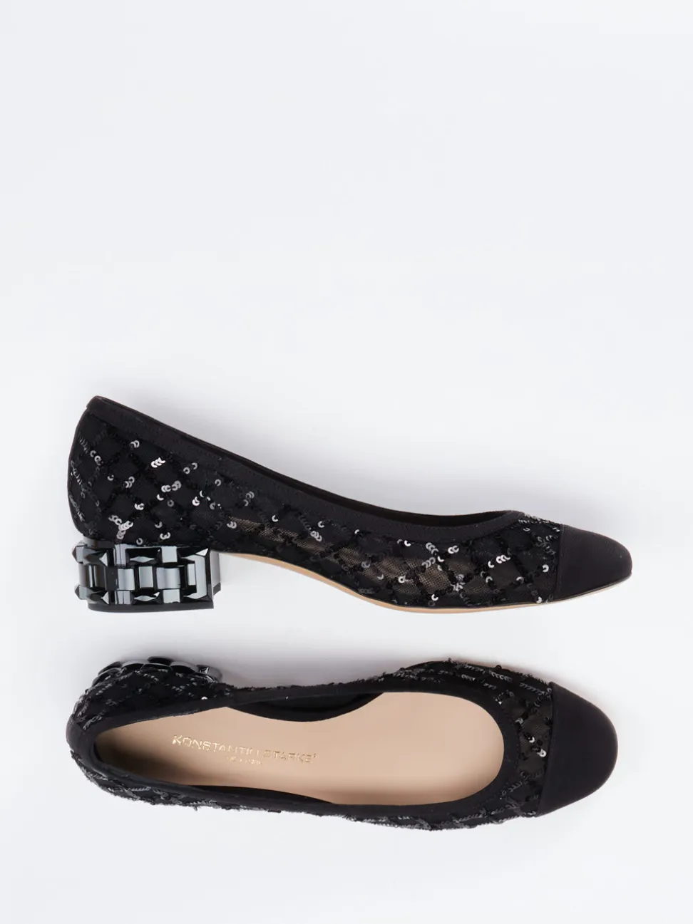 Konstantin Starke – Pumps aus Textil in Schwarz