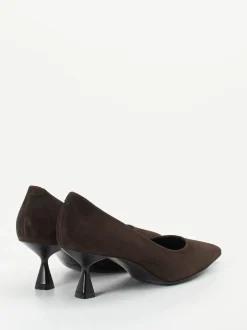 Konstantin Starke – Pumps aus Veloursleder Dunkelbraun