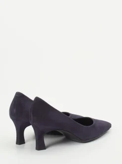 Konstantin Starke – Pumps aus Veloursleder tiefviolett