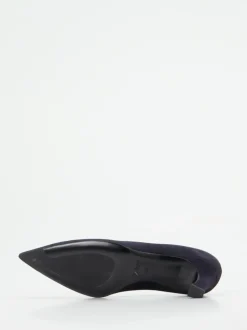 Konstantin Starke – Pumps aus Veloursleder tiefviolett
