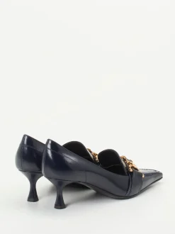 Konstantin Starke – Pumps aus Hochglanzleder Dunkelblau