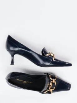 Konstantin Starke – Pumps aus Hochglanzleder Dunkelblau