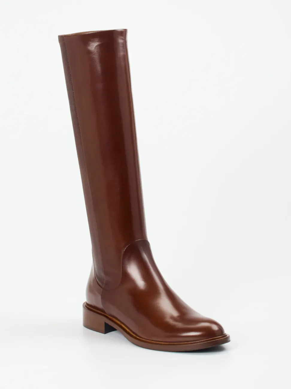Konstantin Starke – Reitstiefel aus Lammleder kastanienbraun