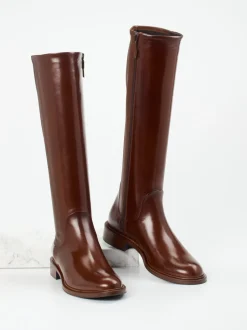 Konstantin Starke – Reitstiefel aus Lammleder kastanienbraun
