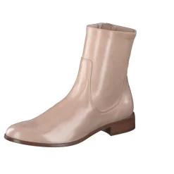 Konstantin Starke – Reißverschluss-Stiefeletten aus Lammleder beige