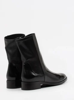 Konstantin Starke – Reißverschluss-Stiefelette aus Lammleder Blau