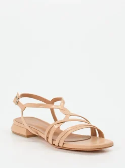 Konstantin Starke – Riemchensandalen aus Lackleder beige